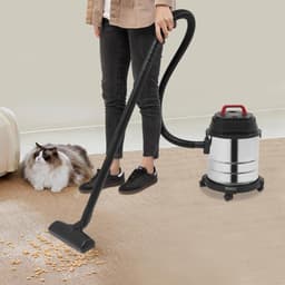 YOR® Karcher - Karcher Stofzuiger - Bouwstofzuiger - Festool Stofzuiger - Bouwstofzuiger Zonder Zak - Zilver en Zwart - 35cm x 45cm x 35cm — thumbnail 5