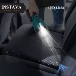Instava Kruimeldief met LED Licht – Geschikt voor Makita LXT 18V Accu – Draadloze Handstofzuiger – 10kPa Zuigkracht – 750ML – Zonder Accu – Kruimeldief voor Auto & Huis — thumbnail 5