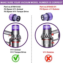 Vervangend filter voor Dyson V11 draadloze stofzuiger - V11 Torque Drive Animal Complete Extra - V15 Detect en SV14 - vervangt onderdeelnummer 970013-02. Wasbaar en herbruikbaar HEPA-filter. — thumbnail 3