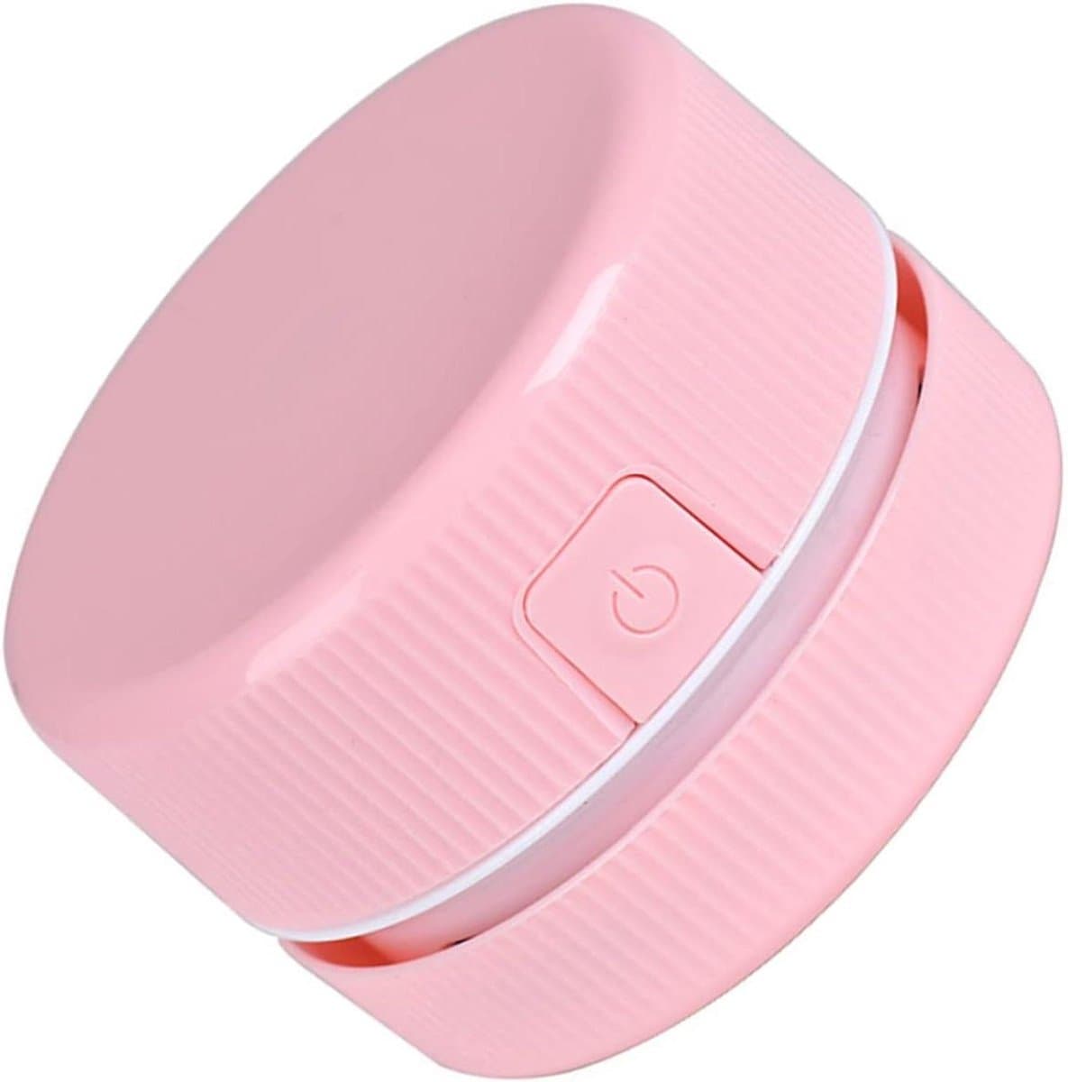 Mini Stofzuiger - Bureau Reiniger - Kruimels Verwijderen - Draagbaar Ontwerp - 6 x 8.5 x 8.5 cm - Roze — afbeelding 1
