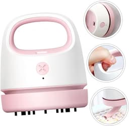 Draagbare Mini Stofzuiger - Tafelreiniger Kruimeldief - Bureau Schoonmaken - USB Oplaadbaar - 9.9 x 8.6 cm - Roze — thumbnail 5