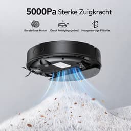 Lubluelu 5000Pa Slimme robotstofzuiger, Zuigkracht, Robotstofzuiger en dweilcombinatie, Laser Lidar-navigatie, 60 dagen batterijduur, App/afstandsbediening, 200 minuten gebruiksduur — thumbnail 4