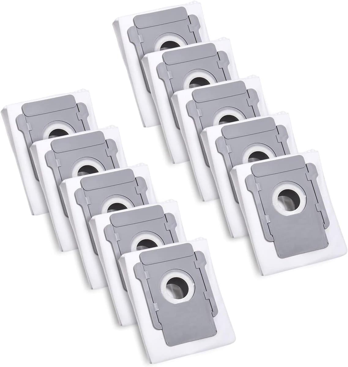 10 stofzuigerzakken voor iRobot Roomba i7 i7+ i3 i3+ i4 i4+ i6 i6+ j7 j7+ i8 i8+ S9 S9+ E5 E6 E7 Clean Base, vervangende stofzakaccessoire — afbeelding 1