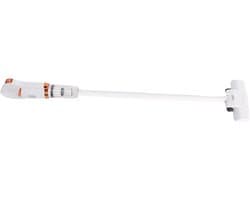 Handstofzuiger - Steelstofzuiger 2-in-1 - Snel Schoonmaken - Draadloos en Stil - 42 x 16 x 12 cm - Wit