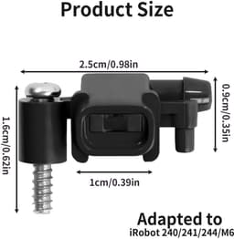 Dailygoods- Stofzuigerspuitmondstuk - Accessoires voor iRobot Braava Jet M6 240/241/244 - Vervangende Onderdelen - Robuuste Kunststof/Metalen - Verbeterde Reinigingseffectiviteit - Inclusief Schroevendraaier - Sproeikop — thumbnail 4