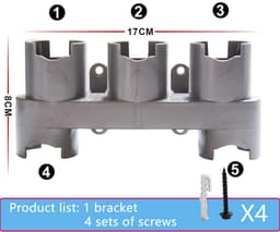 Allecto - Opslag Beugel - Dyson V7 V8 V10 V11 - Stofzuiger Onderdelen Houder - Zwart - Accessoires - Ideaal voor opbergen - Geschikt voor Dyson sto... — thumbnail 4