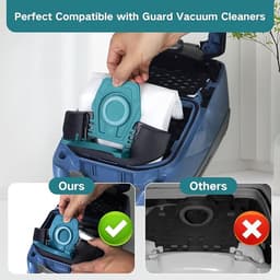 Set van 12 TU-stofzakken geschikt voor Miele Pure Air TU 3D-stofzuigers, geschikt voor Guard L1/S1 Junior Flex, Parquet Silence, AllFloor Performance, Comfort Electric Cat & Dog-serie, inclusief 4 uitlaatfilters. — thumbnail 4