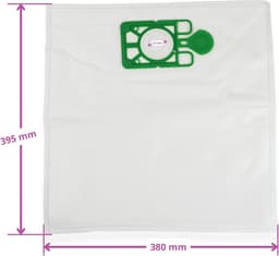 Stofzuigerzakken - Microvezel Zakken - Stofzuigen Thuis - 5 Stuks Pakket - 15 Liter - Wit — thumbnail 5