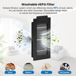 24-delige vervangingsset voor Ecovacs Deebot T50 Pro Omni / T50 Pro Omni Gen2 / T50 Omni robotstofzuiger, inclusief 1 hoofdborstel, 6 stofzakken, 4 filters, 6 zijborstels, 6 dweilpads en 1 reinigingsaccessoire — thumbnail 4