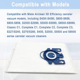 16 stuks Miele AirClean 3D GN stofzuigerzakken voor Miele Classic C1, Complete C1 C2 C3, S227/S240, S270, S400, S400i-S456i S2, S5, S8 series — thumbnail 5