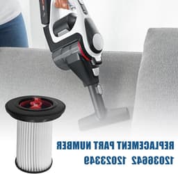 Vervangingsfilters en borstel voor Bosch Unlimited Gen2-serie 8 stofzuiger, HEPA, compatibel met modellen 12036642 en 12023349, ideaal voor allergieën en stofverwijdering — thumbnail 5