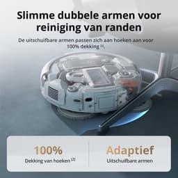 DJI ROMO A (Water Tank Version)(EU) - Robotstofzuiger - Met Dweilfunctie - Wit & Transparant — thumbnail 5