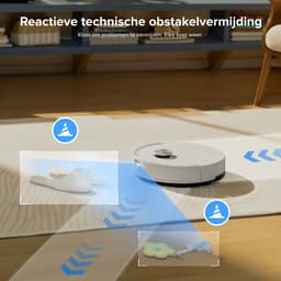 DailyDamaar stofzuiger - Robotstofzuiger - Dweilrobot - Vloerreiniger - 10.000 Pa zuigkracht - Dubbel anti-klit systeem - Zwart — thumbnail 2
