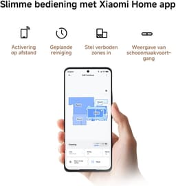 Xiaomi Robot Vacuum H50 - Robotstofzuiger - LiDAR Navigatie - Intelligente Mapping - App Bediening - Lange Batterijduur - Dweilfunctie - Geschikt voor Meerdere Vloertypes — thumbnail 3