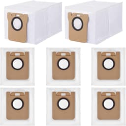 14-delige set - Stofzak - Stofzuigerzak voor robotstofzuiger - Zelfafvoerende bodemzak - Accessoires en onderdelen - Compatibel met Drametech D10 Plus, Z10 Pro en L10 Plus - Wit — thumbnail 1