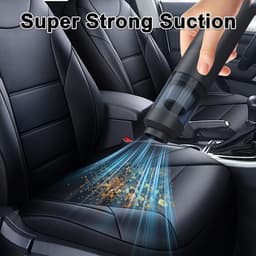 Draagbare, draadloze handstofzuiger voor in de auto, lichtgewicht en oplaadbaar, geschikt voor thuis, in de auto, op kantoor en voor het verwijderen van dierenharen. — thumbnail 2