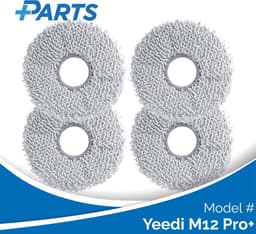 Yeedi M12 Pro+ Dweilpads (4 Stuks, Plus.Parts® alternatief voor 201-2425-10B0) — thumbnail 1
