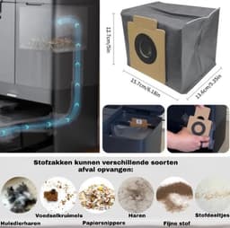 Dutchers® 29-Delige Vervangende Accessoires set voor Eufy X10 Pro Omni Robotstofzuiger,2 Hoofdborstel,6 Zijborstels,4 Hepa-filters,6 Stofzakken,8 Dweilpads — thumbnail 3