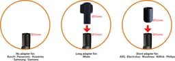 Scanpart Professional parketzuigmond als SBB300 voor Miele met vergrendeling en parkeerhaak — thumbnail 3
