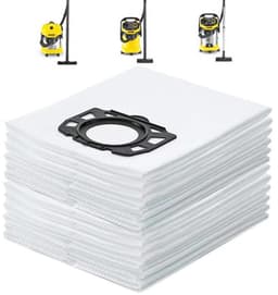 Stofzuigerzakken Geschikt voor Karcher WD2 Plus & WD3 Serie - 10 Stuks - 3-laags Synthetisch Vlies - Scheurvast - Geschikt Voor KWD 1, 2, 3 & SE 4001/4002 — thumbnail 1