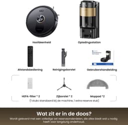 Proscenic QQ20 Plus - Robotstofzuiger met Dweilfunctie - Robotstofzuiger met Reinigingsstation - 12000 Pa Zuigkracht — thumbnail 4