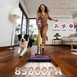 Grenintol - Steelstofzuiger -85,000Pa/500W - Op Accu -Steelstofzuiger Draadloos - 8 in 1- Draadloze Stofzuiger - 1,6 L Stofbak - Stofzuiger Draadloos - HEPA Filter - Draadloze Steelstofzuiger - Geschikt Voor Tapijt, Harde Vloeren en Dierenhaar — thumbnail 4