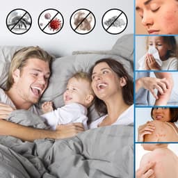 CLEANmaxx 3-in-1 mijtzuiger met 55 °C hete lucht, UV-C-licht en 15 kPa zuigkracht | Matraszuiger verwijdert 99,9% van de mijten | HEPA-filter voor mensen met allergieën en ultrasoon geluid, ideaal voor matrassen en bekleding — thumbnail 4