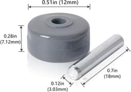 Vervangende Wielen Geschikt voor Shark Navigator Rotator – NV341 NV350 NV351 NV352 NV355 NV356e NV500 NV501 NV502 – 2 Paar-Belle's — thumbnail 3