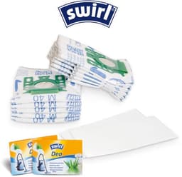 SWIRL - Stofzuigerzak M40 - 10 stofzakken + 2 filters + 2 deo - past op stofzuigers van Miele (Type GN) — thumbnail 2
