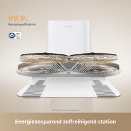 Dreame Robotstofzuiger L50s Pro Ultra - Robotstofzuiger met dweilfunctie - Automatisch Leegstation - 30.000 Pa zuigkracht - Geschikt voor huisdierharen - DryBoard - Wit — thumbnail 5