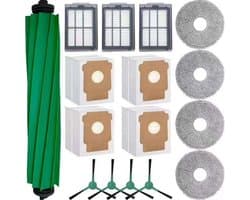 GELLDG 16 stuks vervangingsonderdelenset - 1 hoofdborstel, 3 HEPA-filters, 4 zijborstels, 4 stofzakken en 4 reinigingsdoeken - Geschikt voor iRobot Roomba Plus 405/505/507 combistofzuiger