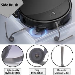 21 stuks Vervangende accessoires - geschikt voor Roborock Saros 10R, Qrevo CurvX en Qrevo Curv 2 Pro robotstofzuigers - 1 hoofdborstel, 4 zijborstels, 4 HEPA-filters, 6 reinigingsdoeken en 6 stofzakken. — thumbnail 5