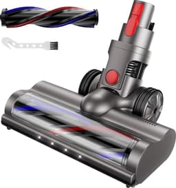 Stofzuigeraccessoires - Turbo Borstel - Geschikt voor Dyson V7 V8 V10 V11 V15 - Vloerzuigmond - Stofzuigermondstuk - voor harde vloeren en tapijten - met 4 LED-lampen - borstel — thumbnail 1