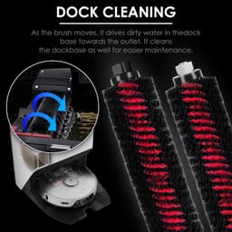 3 stuks hogesnelheidsreinigingsborstel voor Roborock G20/G10/G10S/G10S PRO/G10 SPURE/S7/S70/S75/S8/S7MAXV ULTRA, zelfreinigende borstels voor dweil en station — thumbnail 3