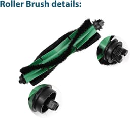 Accessoires gescht voor IRobot Roomba Combo 2 Essential/IRobot Roomba 105 Combo, 1 hoofdborstel, 3 schoonmaakdoeken, 3 filters, 3 zijborstels, 2 stofzakken, accessoireset — thumbnail 3