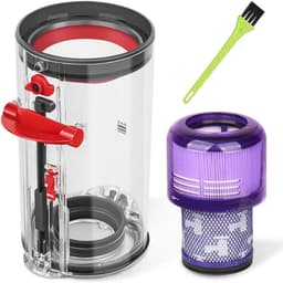 Geschikt voor dyson V11 SV14 SV15 SV22 Accessoires voor stofzuigers stofopvangbak voor het vervangen van stofopvangbak + filter + borstel -3 stuks — thumbnail 1