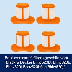 Replacements® filters geschikt voor Black & Decker Bhhv520bt, Bhhv520bfp, Bhhv320b, Bhhv320j, Bhhv520bf en Bhhv520jf — thumbnail 1