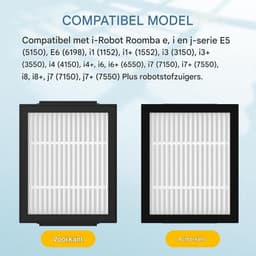TOVBMUP Vervangende filters - Accessoires voor robotstofzuigers - geschikt voor iRobot Roomba robotstofzuigers - 12 stuks — thumbnail 2