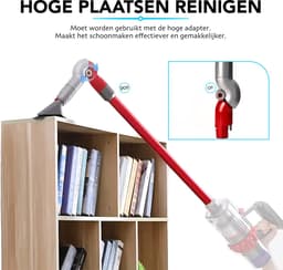 TOFY® Adapter met Snelle Ontgrendeling geschikt voor Dyson V12 - Opzetstuk - 90 Graden Rotatie - Mondstuk - Stofzuigeraccessoires — thumbnail 4