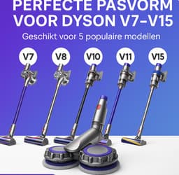 Nifkos Mop Geschikt voor Dyson V7 V8 V10 V11 V15 - Incl 6 Dweil Pads - Dweil - Dweilsysteem - Opzetstuk Dweilapparaat — thumbnail 5