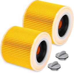 Filter Cartridge - Set Van 2 Stuks - Stofzuiger Filter Voor Kärcher - Voor WD3 Premium WD2 WD3 WD3P MV2 MV3 - Vervangfilter WD3 - 6.414-552.0/64145520 — thumbnail 1