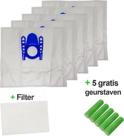 OWO collection Bosch, Siemens D, E, F, G, H Stofzuigerzakken - 5x stofzak - 1x filter - 5x luchtverfrissers | stofzuigerzakken — thumbnail 2