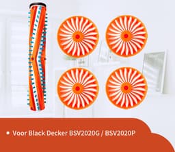 Replacements® Onderdelen set geschikt voor Black & Decker Powerseries - 5-delig — thumbnail 1