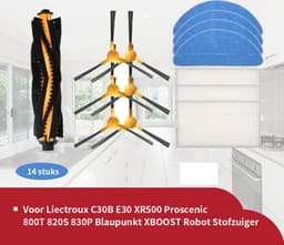 Replacements® Onderdelen geschikt voor Blaupunkt Bluebot Xboost - 14-delig — thumbnail 1