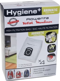 Rowenta Hygiene Plus Aromatic Cotton Flower ZR200920 - Stofzuigerzakken - 4 stuks — thumbnail 5