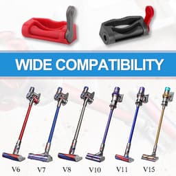 Schakelaar Vergrendeling - 4 Stuks - Geschikt Voor Dyson V15, V10, V11, V8, V7, V6 Absolute/Motorhead/V7 Allergy Hepa - Trigger - Onderdelen Steelstofzuiger - Accessoires - Rood, Grijs — thumbnail 3