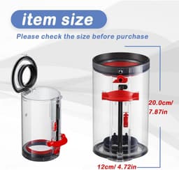 1 Dyson V10 reserveonderdelen, compatibel met Dyson V10 (SV12) Cyclone Absolute/Total Clean/Animal, hoogwaardige kunststof stofzuigerbak met een inhoud van 0,2 gallon, goed sluitend deksel, trouw aan het origineel — thumbnail 3