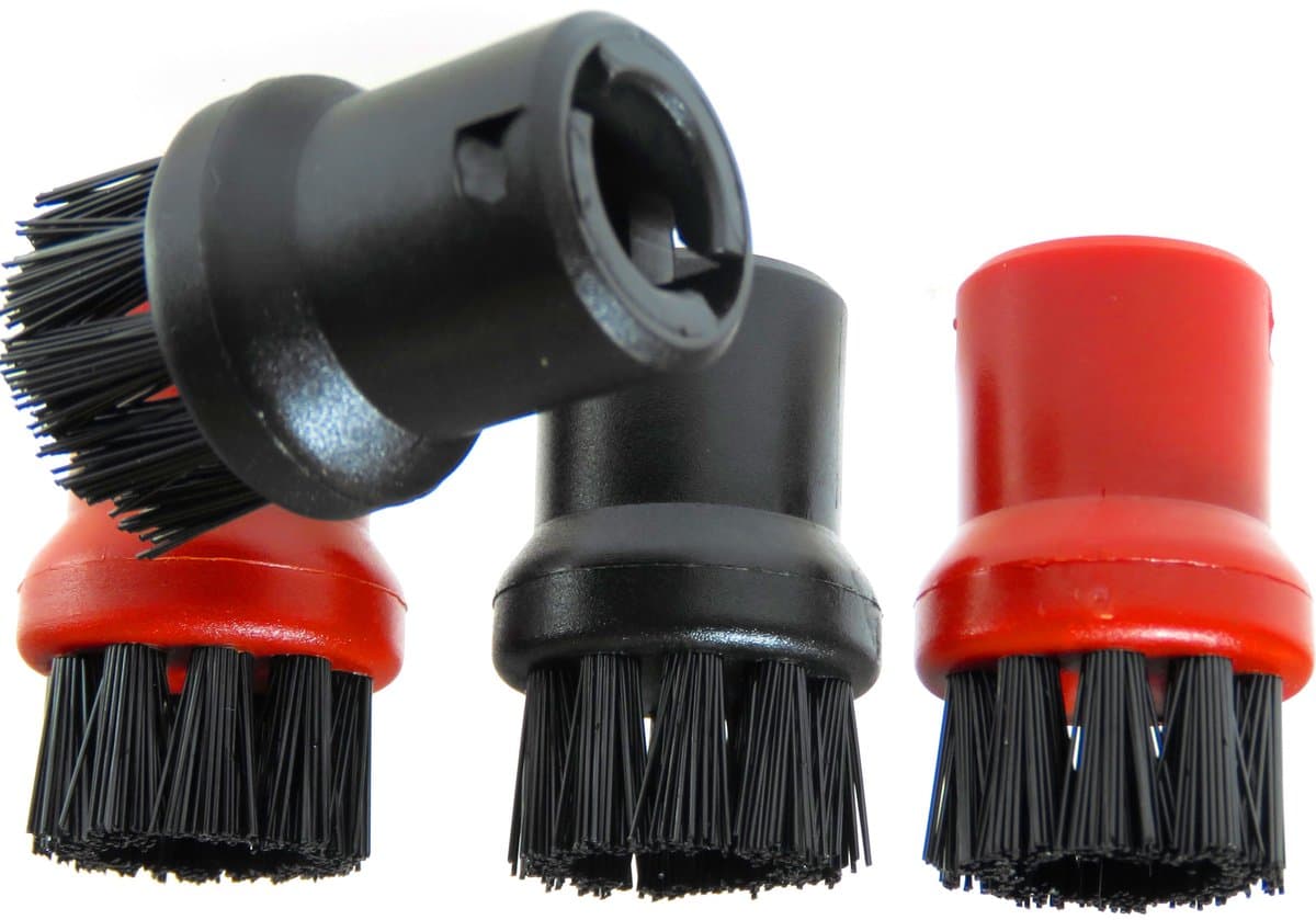 4-delige borstelset geschikt voor Karcher stoomreiniger - series SC1 SC2 SC3 SC4 SC5 SC6 - Ronde Borstel 28630580 — afbeelding 1