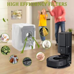 12 Stofzuigerzakken Geschikt voor iRobot Roomba i7 i7+ i8 i8+ i4 i4+ i6 i6+ j7 j7+ s9 s9+ E5 E6 E7, Vervangende Zakken Geschikt voor Roomba I/S/J-Serie, Accessoires Geschikt voor Roomba i7 Stofzuiger — thumbnail 3