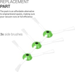 Robotstofzuiger Reserve Vervangingsonderdelen Set - Geschikt voor Roomba e5/ i7 en i7+ Robotzuiger - 3 Borstels - Compabitel met iRobot — thumbnail 2